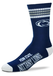 Penn State Nittany Lions Navy Blue 4 Stripe Deuce Youth Crew Socks