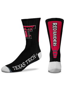 Texas Tech Red Raiders Jump Key Black Mens Crew Socks