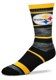 Pittsburgh Steelers RMC Stripe Mens Crew Socks