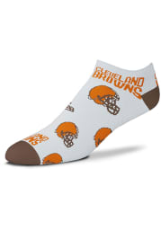 Cleveland Browns Allover Womens No Show Socks