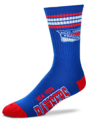 New York Rangers 4 Stripe Deuce Mens Crew Socks