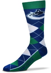 Vancouver Canucks Team Logo Mens Argyle Socks