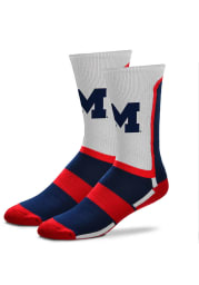 Michigan Wolverines Patriotic Mens Crew Socks