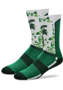 Michigan State Spartans St Pattys Day Mens Crew Socks