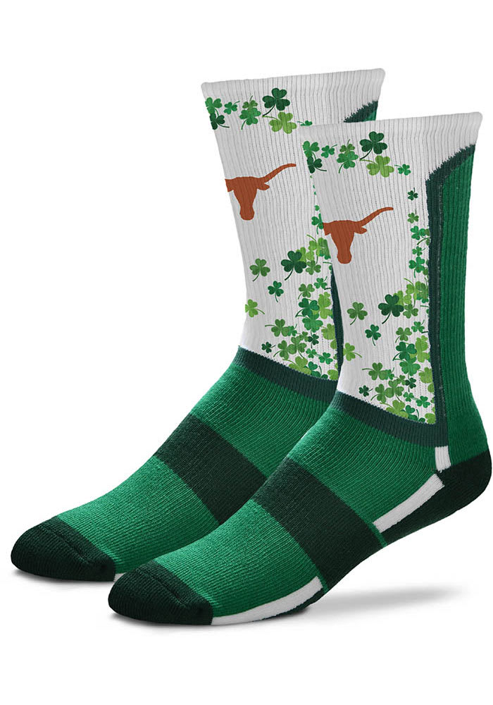 Texas Longhorns St Pattys Day Mens Crew Socks