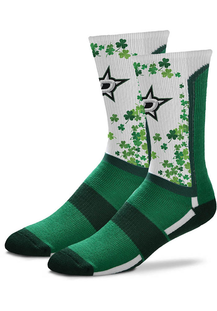 Dallas Stars St Pattys Day Mens Crew Socks