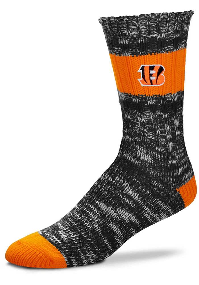 Cincinnati Bengals Alpine Stripes Womens Crew Socks