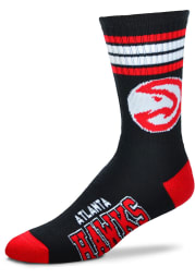 Atlanta Hawks 4 Stripe Duece Mens Crew Socks