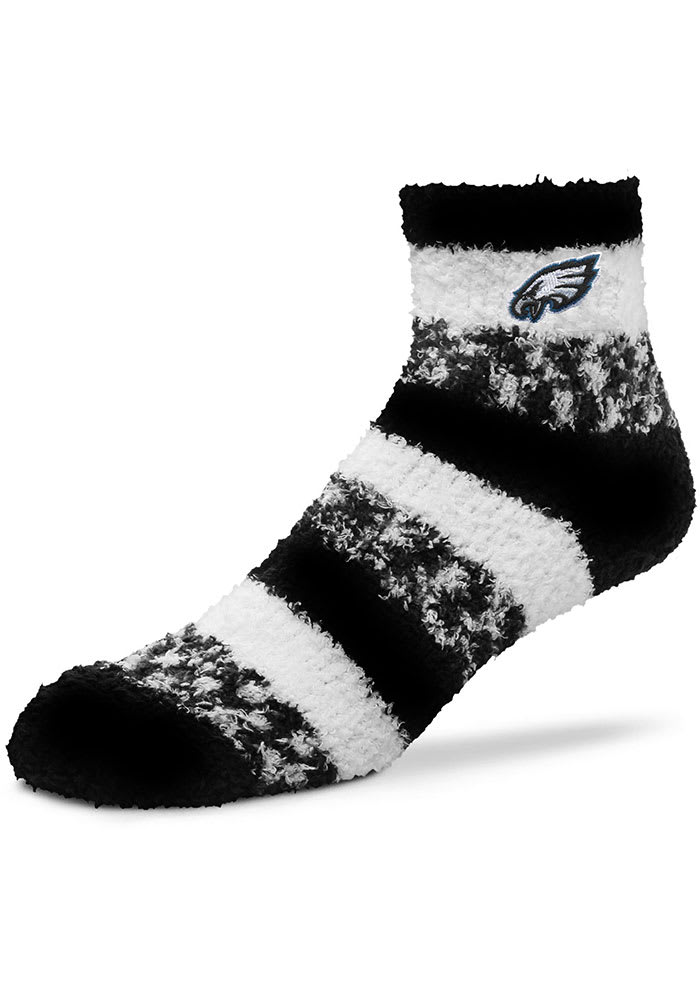 Philadelphia Eagles Stripe Womens Quarter Socks