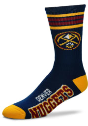 Denver Nuggets 4 Stripe Duece Mens Crew Socks