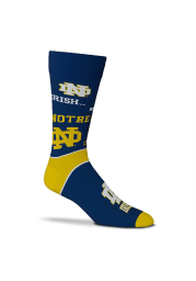 Notre Dame Fighting Irish End to End Big Logo Mens Dress Socks