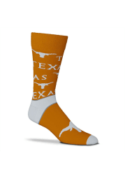 Texas Longhorns End to End Big Logo Mens Dress Socks