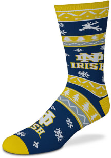 Notre Dame Fighting Irish Holiday Mens Crew Socks