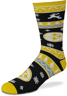 Pittsburgh Steelers Holiday Mens Crew Socks