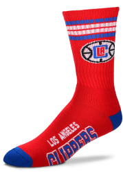 Los Angeles Clippers 4 Stripe Duece Mens Crew Socks