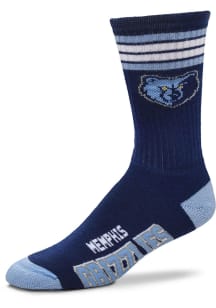 Memphis Grizzlies 4 Stripe Duece Mens Crew Socks