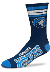 Minnesota Timberwolves 4 Stripe Duece Mens Crew Socks