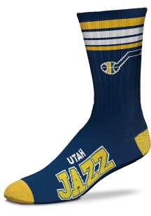 Utah Jazz 4 Stripe Duece Mens Crew Socks