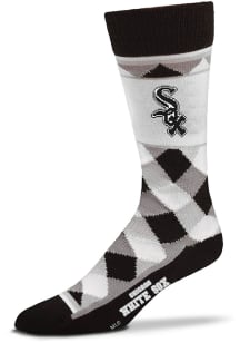 Chicago White Sox Diamond Stripe Mens Argyle Socks