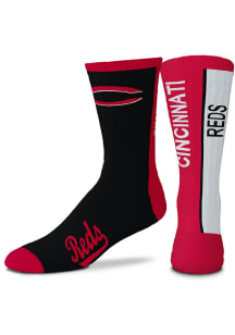Cincinnati Reds Bar Stripe Mens Crew Socks