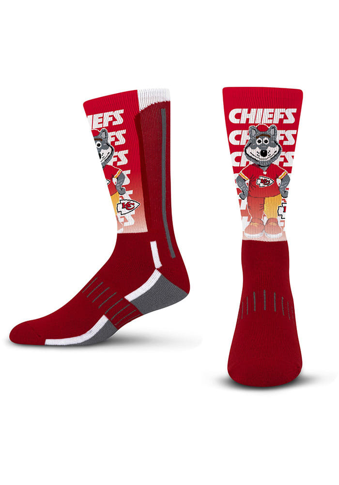Kansas City Chiefs Mascot Mens Crew Socks