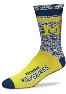 Michigan Wolverines Retro Duece Mens Crew Socks