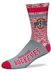 Ohio State Buckeyes Retro Duece Mens Crew Socks