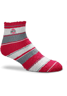 Ohio State Buckeyes Skip Stripe Womens Quarter Socks