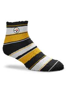 Pittsburgh Steelers Skip Stripe Womens Quarter Socks