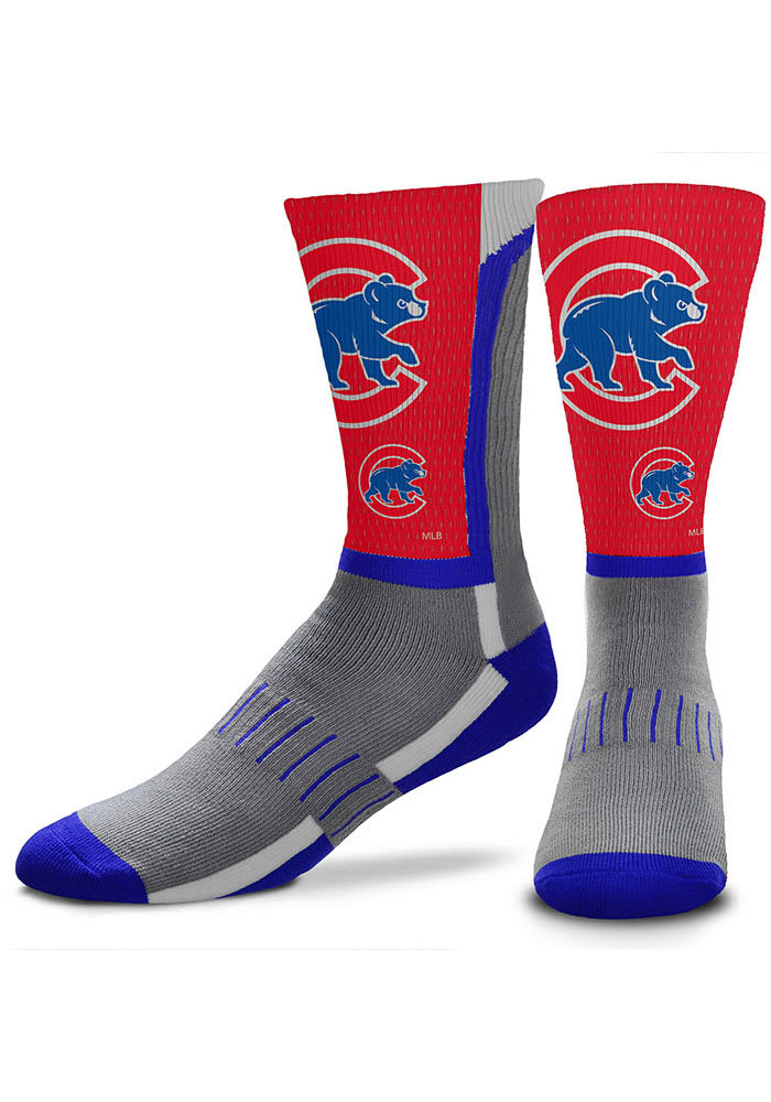 Chicago Cubs Blue Zoom Youth Crew Socks