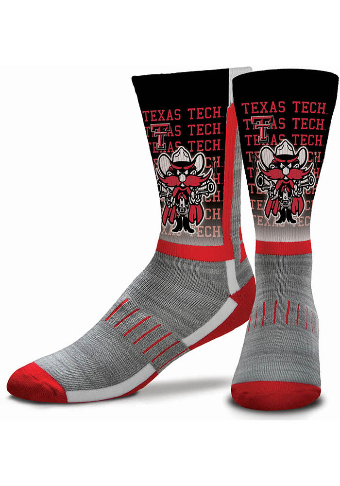 Texas Tech Red Raiders Red Mascot Youth Crew Socks