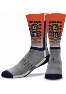 Chicago Bears Navy Blue Mascot Youth Crew Socks