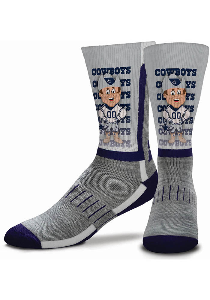 Dallas Cowboys Navy Blue Mascot Youth Crew Socks