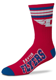 Dayton Flyers 4 Stripe Deuce Mens Crew Socks