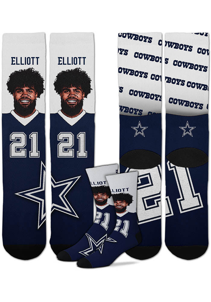 Ezekiel Elliott Dallas Cowboys Champ Mens Crew Socks