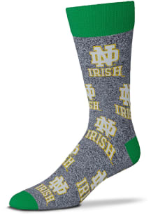 Notre Dame Fighting Irish Logo All Over Mens Dress Socks