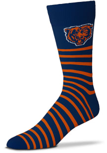 Chicago Bears Thin Stripes Custom Mens Dress Socks