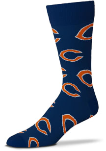 Chicago Bears Logo All Over Mens Dress Socks