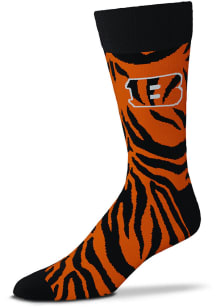 Cincinnati Bengals Tiger Stripe Mens Dress Socks