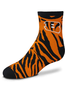 Cincinnati Bengals Tiger Stripe Baby Quarter Socks