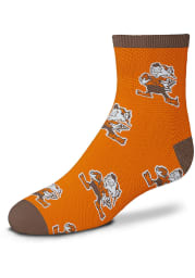 Cleveland Browns Logo All Over Baby Quarter Socks