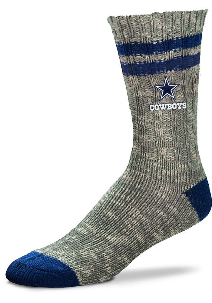 Dak Prescott #4 For Bare Feet Dallas Cowboys Big Top Mismatch Mens Crew Socks 