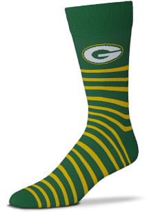 Green Bay Packers Thin Stripes Custom Mens Dress Socks