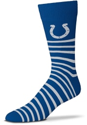 Indianapolis Colts Thin Stripes Custom Mens Dress Socks