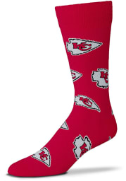 Kansas City Chiefs Logo All Over Mens Dress Socks