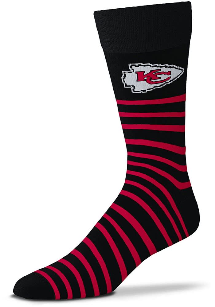 Kansas City Chiefs Thin Stripes Custom Mens Dress Socks