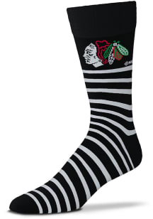 Chicago Blackhawks Thin Stripes Mens Dress Socks