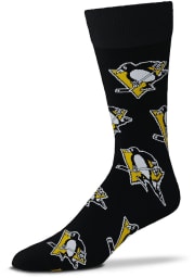 Pittsburgh Penguins All Over Mens Dress Socks