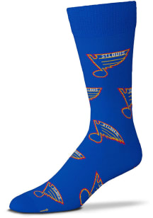 St Louis Blues All Over Mens Dress Socks