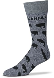 Kansas Buffalo All Over Mens Dress Socks